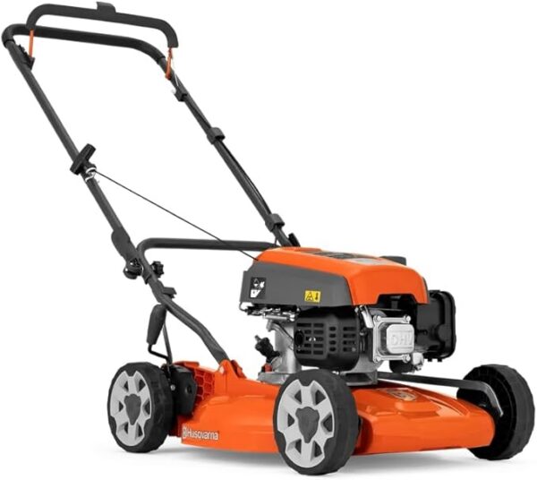 Husqvarna LB 144 kosiarka spalinowa – szerokość cięcia 44 cm, silnik 1,95 kW, funkcja mulczowania BioClip®, centralna regulacja wysokości, składany uchwyt, idealna do małych i średnich ogrodów