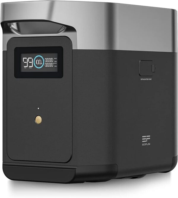 Dodatkowa bateria EcoFlow Delta 2, dodana pojemność 1 kWh do domowego zasilania zapasowego, przenośna bateria do zasilania wielu urządzeń o dużym natężeniu użytkowania