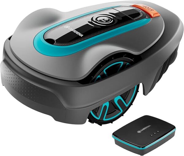 Gardena robot koszący smart SILENO city 250 m² zestaw: Nowa technologia LONA AI, sterowanie aplikacją, SensorControl, dla wzniesień do 35 procent, w tym inteligentna bramka, wersja PL (19601-72)