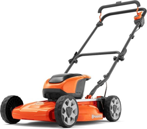 Husqvarna LB 144i kosiarka akumulatorowa – szerokość cięcia 44 cm, 36 V, funkcja mulczowania BioClip®, PowerBoost, tryb Save™, centralna regulacja wysokości, do małych i średnich ogrodów, bez