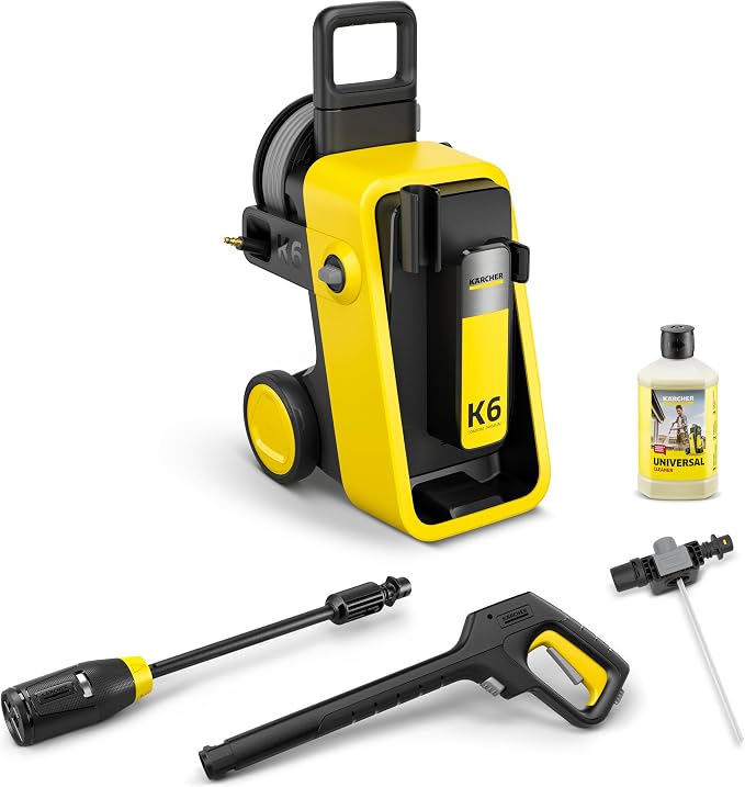 Kärcher myjka ciśnieniowa K 6 Comfort Premium, ciśnienie: 160 bar, wydajność: 510 l/h, powierzchnia: 50 m²/h, waga: 18,2 kg, wyjątkowo elastyczny wąż wysokociśnieniowy, bęben na wąż